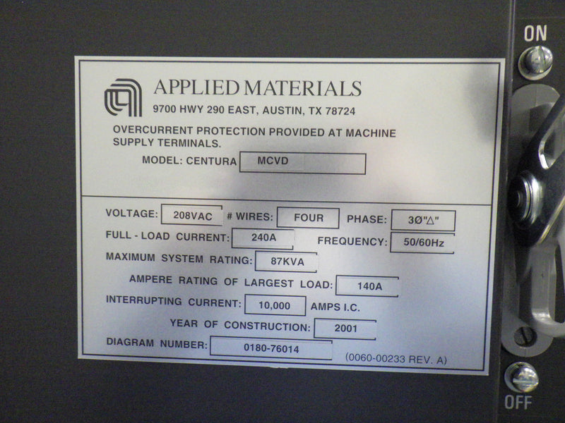 Applied Materials Centura Tectra Etcher