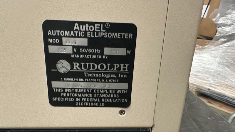 ONTO / Rudolph II Ellipsometer