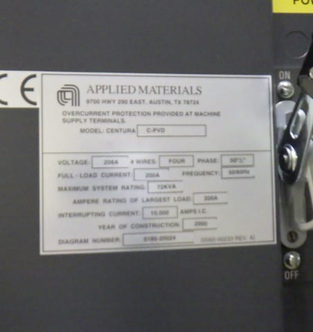 Applied Materials Centura PVD (Physical Vapor Deposition)