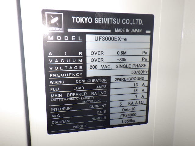 Accretech / TSK UF 3000 EX-e Prober