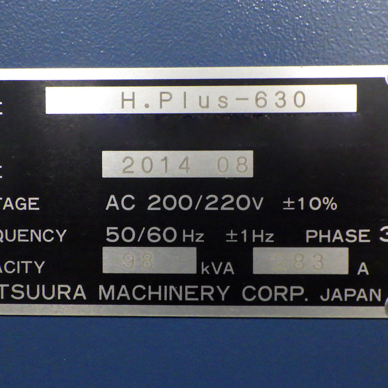 Matsuura H. Plus-630 Horizontal Machining Center