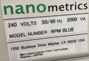 ONTO / Nanometrics RPMBlue