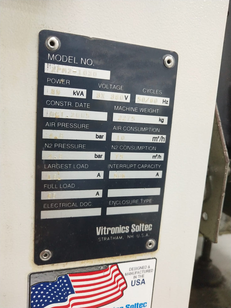 Vitronics Soltec XPM 2 Reflow