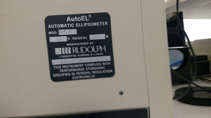 ONTO / Rudolph AutoEL Automatic Ellipsometer