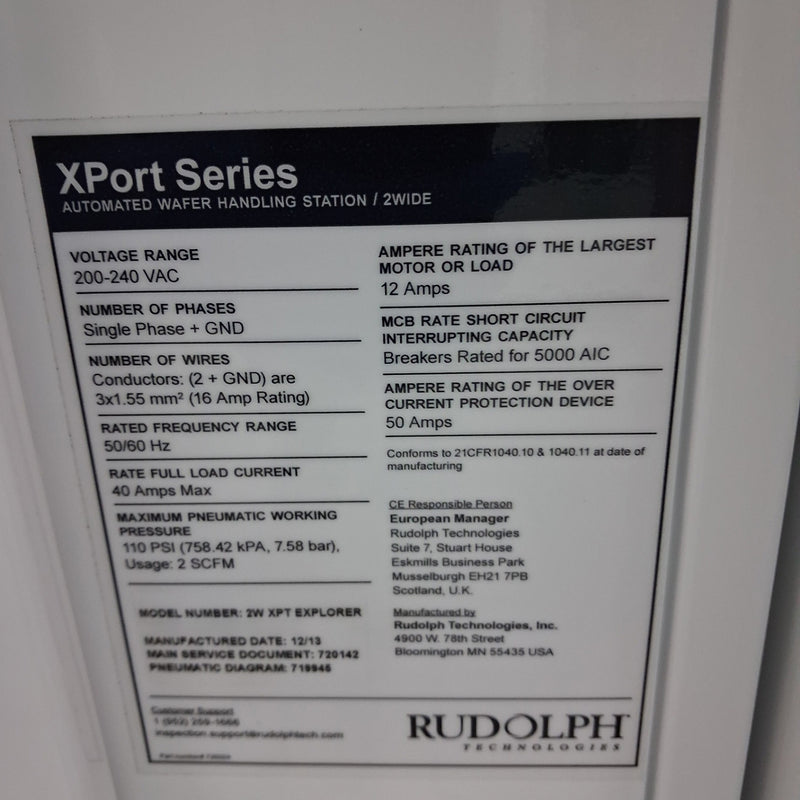 ONTO / Rudolph / August NSX 320 Inspection System