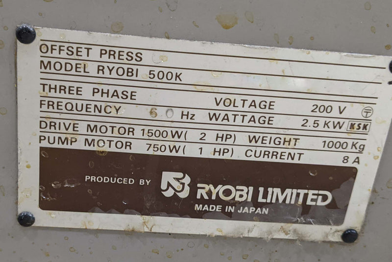 Ryobi 500 K Press
