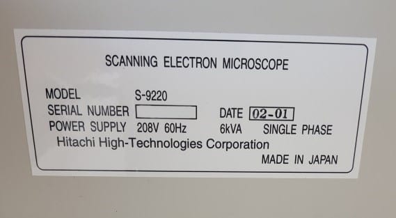 Hitachi S 9220 CD-SEM (Critical Dimension Scanning Electron Microscope)