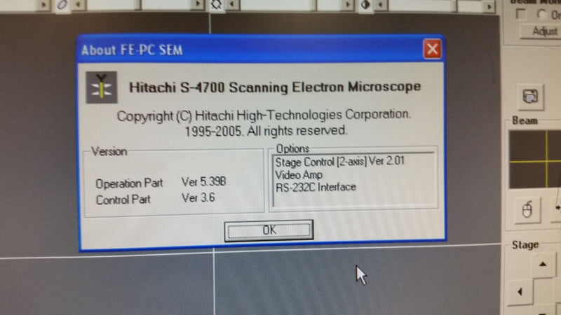 Hitachi S 4700 FE-SEM (Field Emission Scanning Electron Microscope)
