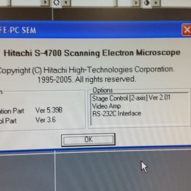 Hitachi S 4700 FE-SEM (Field Emission Scanning Electron Microscope)