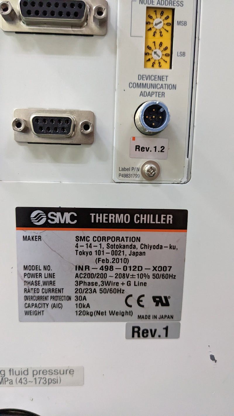 SMC INR 498 012 D X 007 Thermo Chiller