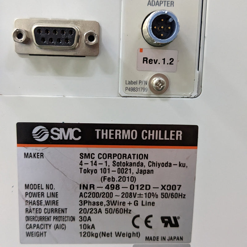 SMC INR 498 012 D X 007 Thermo Chiller