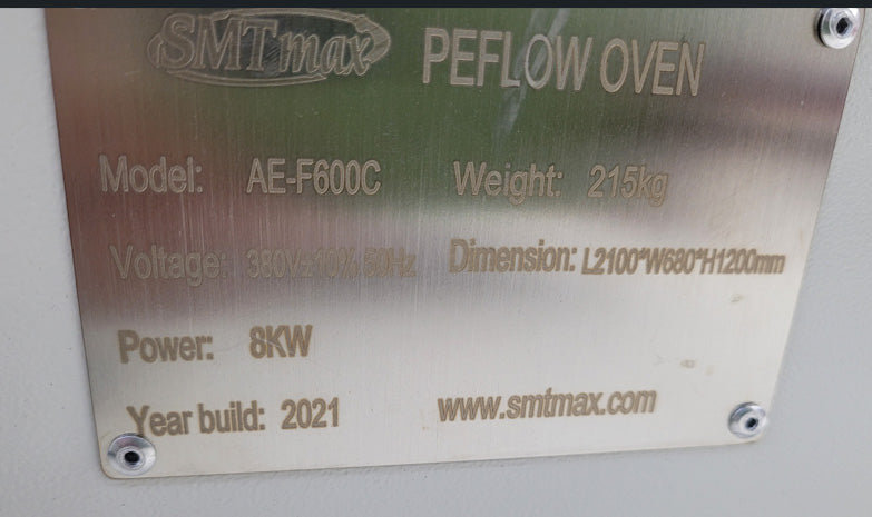 SMT Max AE F 600 C Reflow Oven