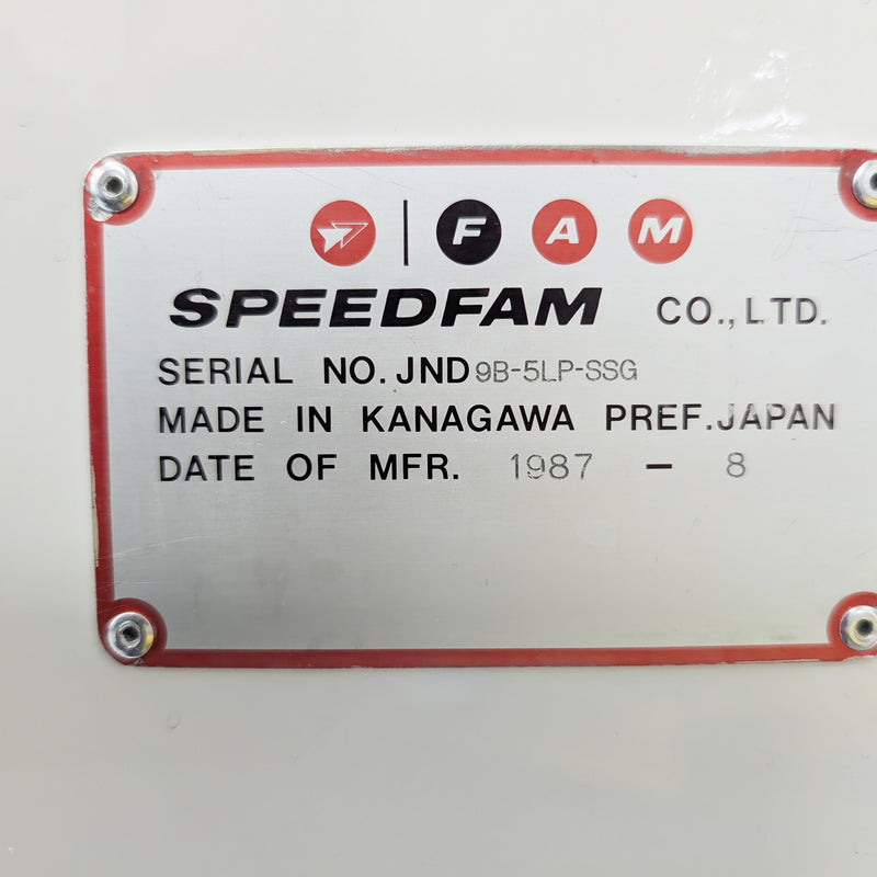 Speedfam 9 B Double Sided Polisher