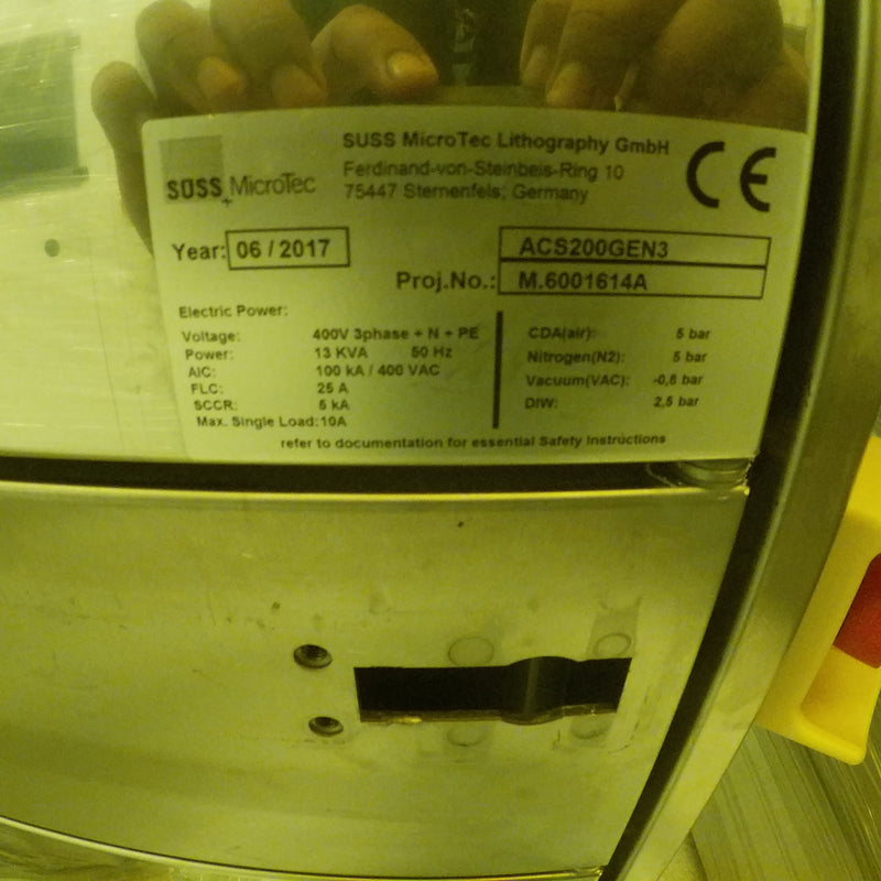 SUSS ACS 200 Gen 3 Coater / Developer