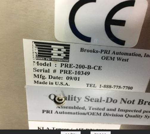 KLA / Therma-wave OP 5240 Film Thickness Measurement