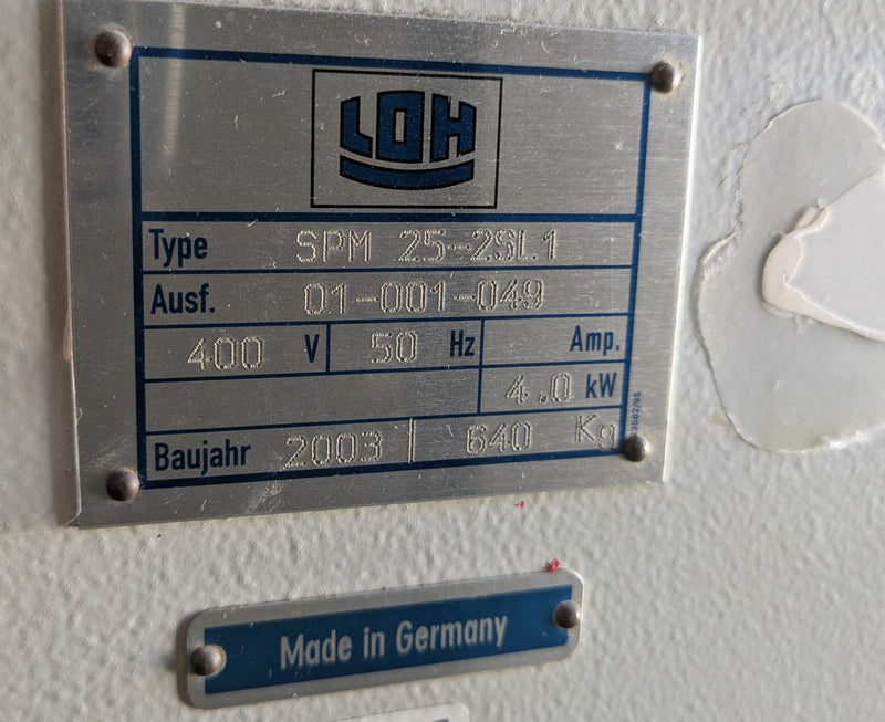 Satisloh SPM 25 2 SL 1 Grinder