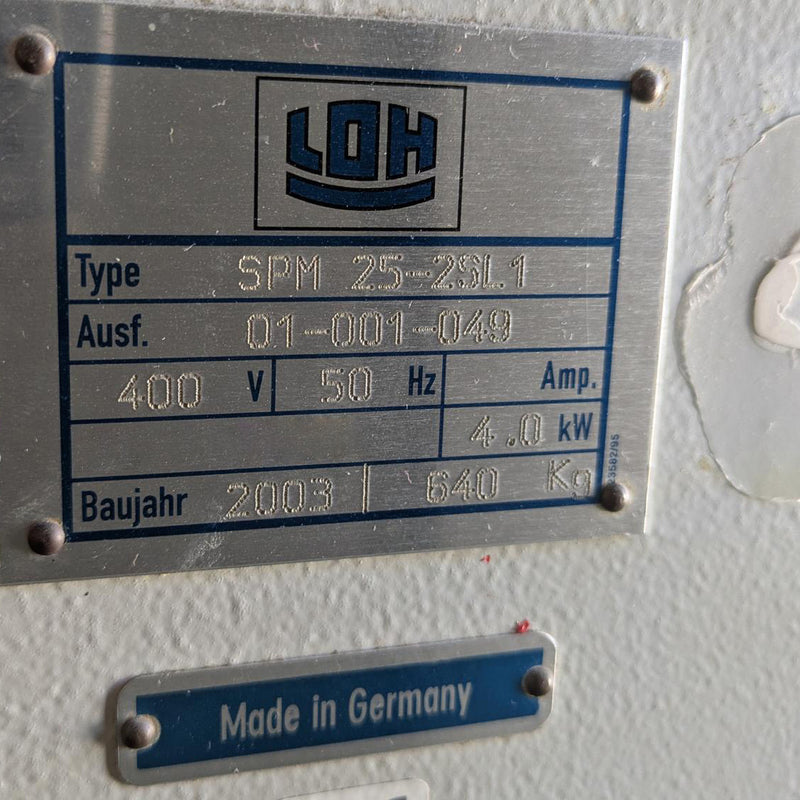 Satisloh SPM 25 2 SL 1 Grinder
