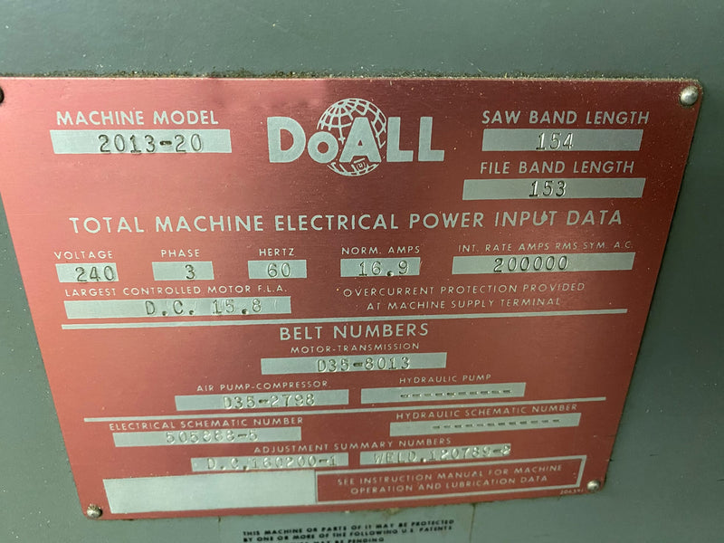 DoAll 2013-20 Saw