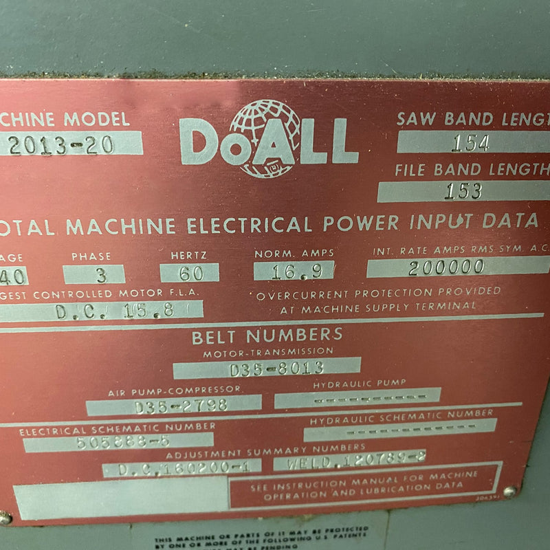 DoAll 2013-20 Saw