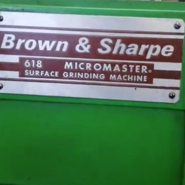 Brown & Sharpe 618 Micromaster Surface Grinder