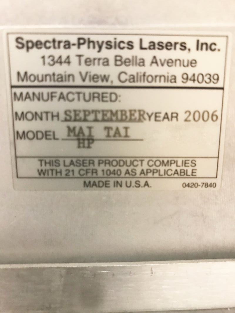 Spectra-Physics MAI TAI HP Sapphire Laser