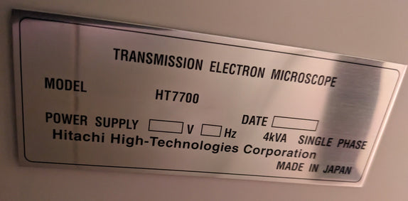 Hitachi HT 7700 TEM (Transmission Electron Microscope)