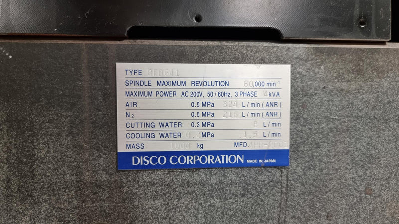 Disco DFD 641 Automatic Dicing Saw