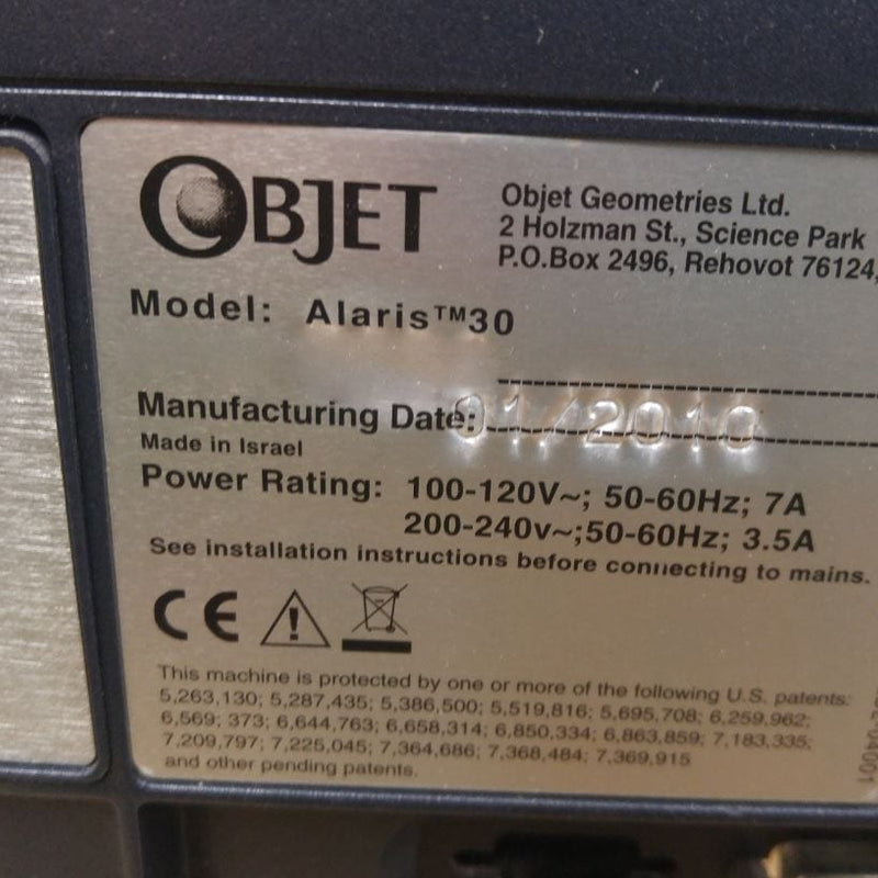 Objet Alaris 30 3D Printer