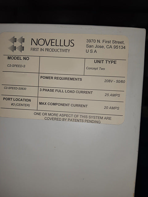 Lam / Novellus Concept Two Speed Chamber