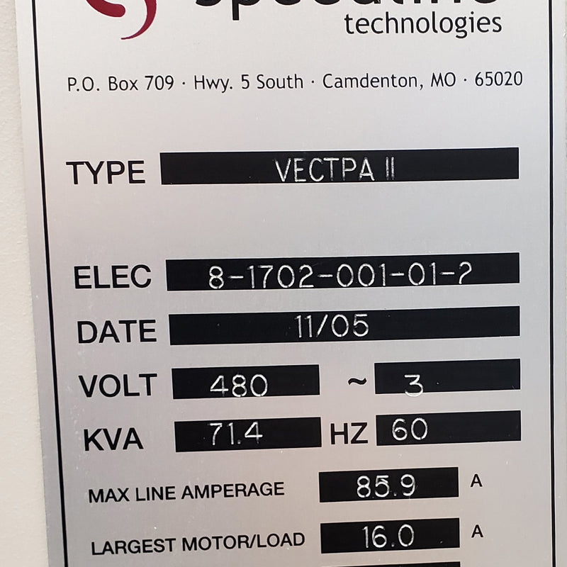 Speedline Vectra II Wave Soldering Machine