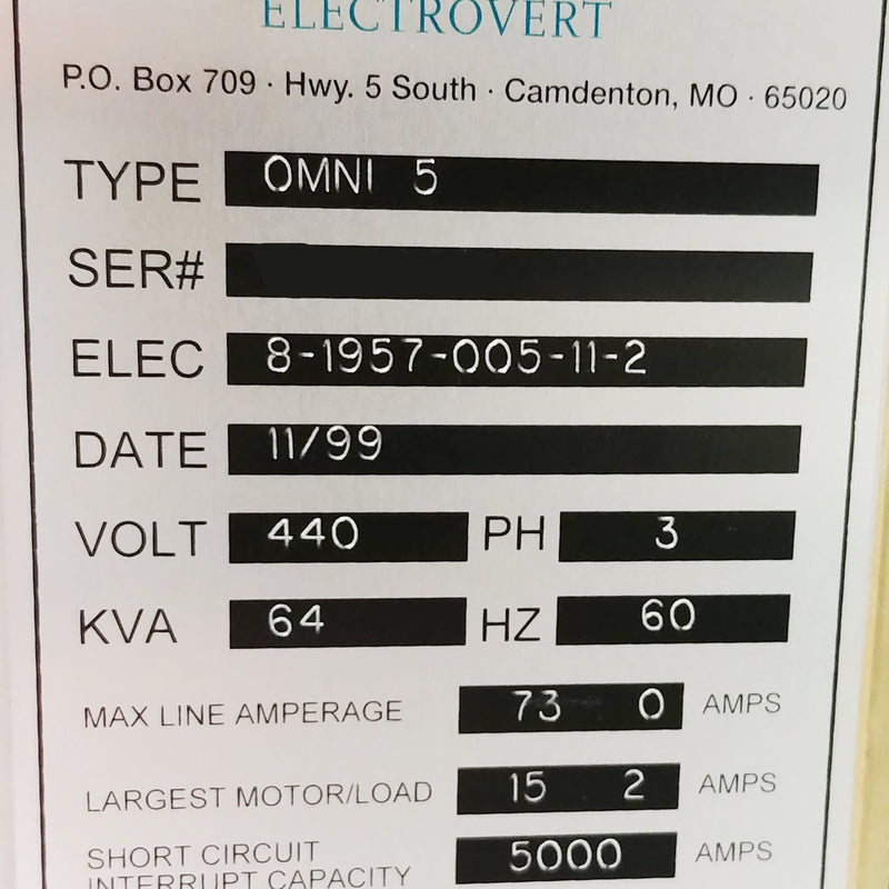 Speedline / Electrovert Omni Flo 5 Reflow Oven