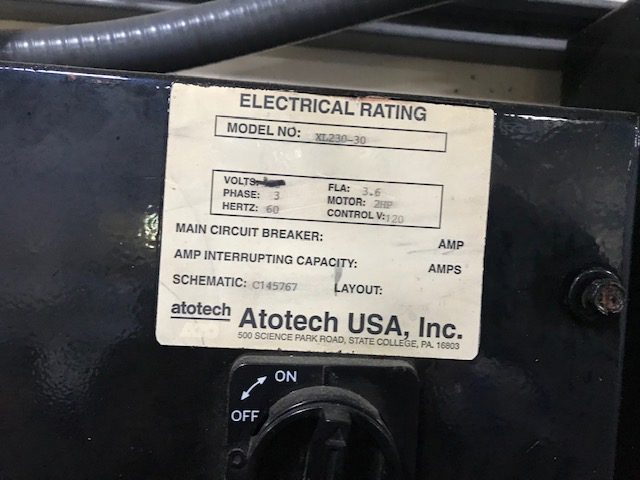 Atotech XL 510-30 / XL 230-30 Stripper Line