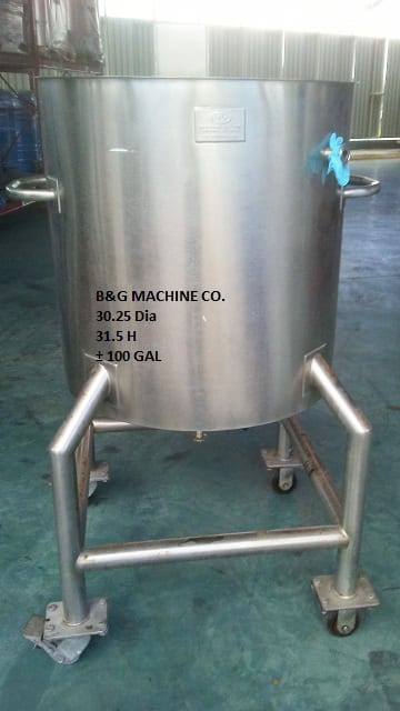 B&G Machine Tank
