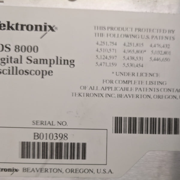 Tektronix TDS 8000 Digital Sampling Oscilloscope