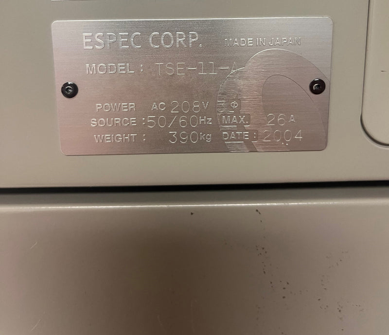 ESPEC TSE 11 A Chamber