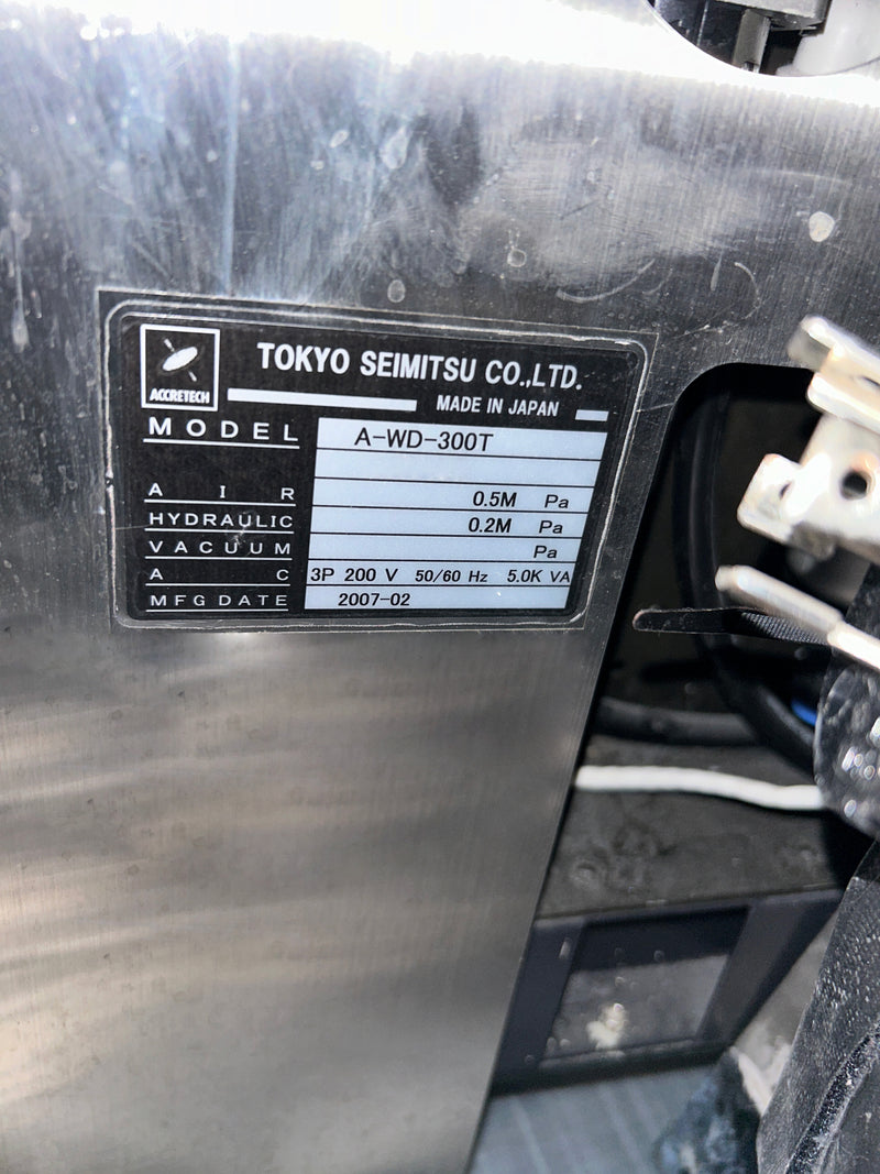 Accretech / TSK AWD 300 T Dicing Saw