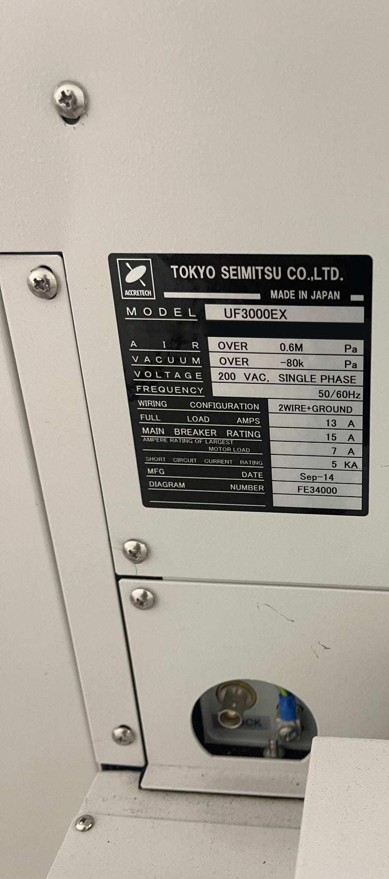 Accretech / TSK 3000 EX Prober