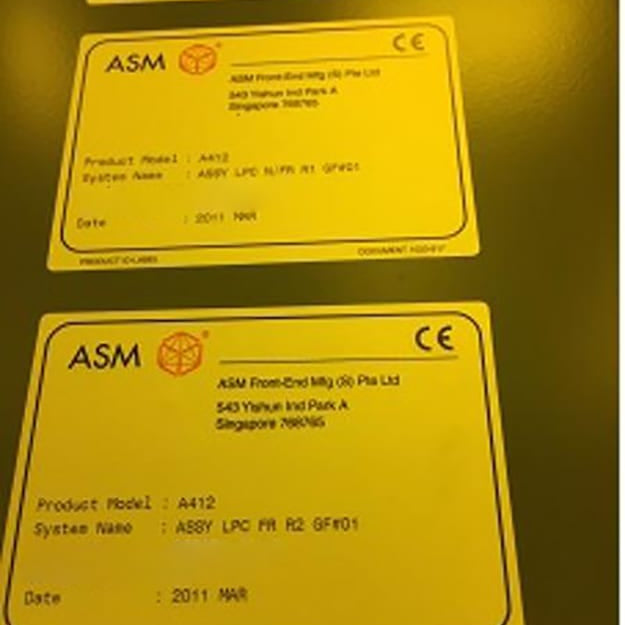 ASM A 412 LPCVD Furnace (Low Pressure Chemical Vapor Deposition)