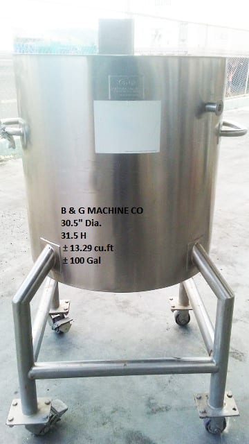 B&G Machine Tank