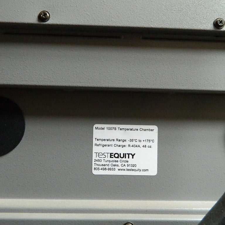 Test Equity 1007 S Temperature Chamber