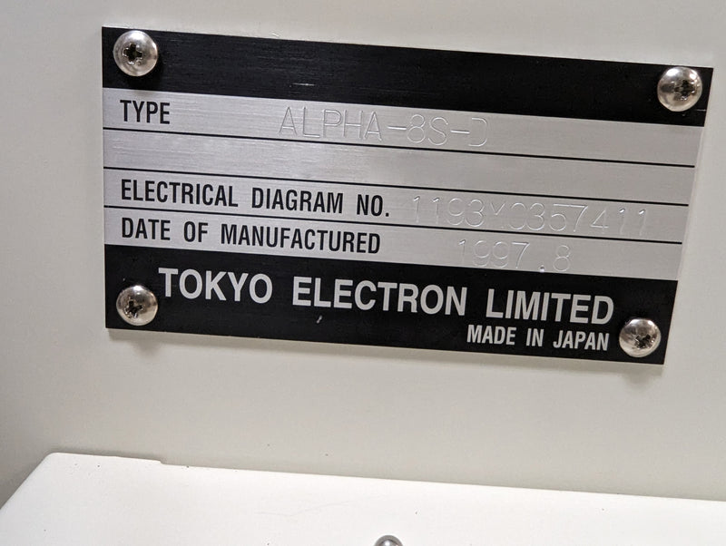 Tel A 8 S D LPCVD Vertical Furnace (Low Pressure Chemical Vapor Deposition)