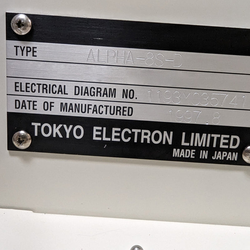 Tel A 8 S D LPCVD Vertical Furnace (Low Pressure Chemical Vapor Deposition)