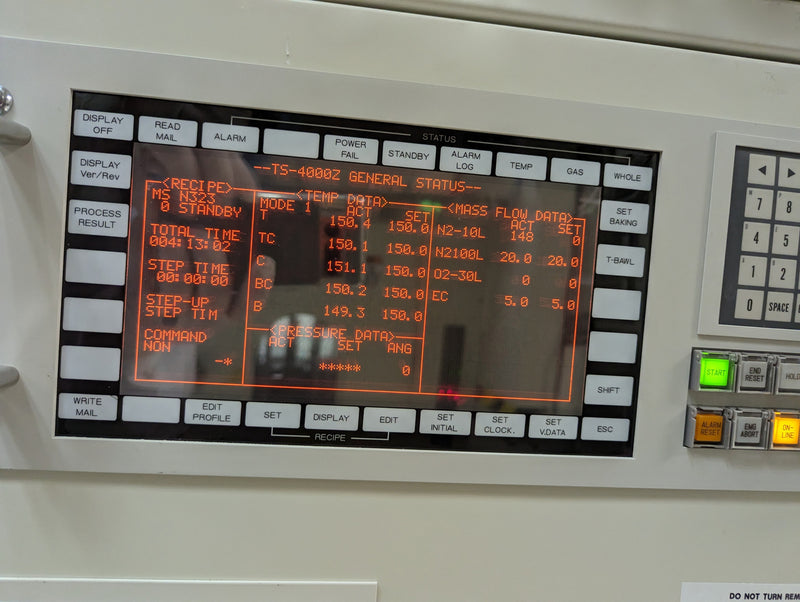 Tel A 8 S D LPCVD Vertical Furnace (Low Pressure Chemical Vapor Deposition)