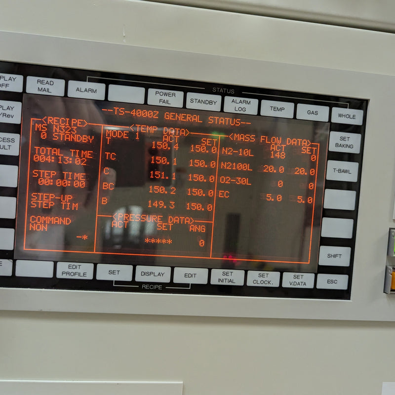 Tel A 8 S D LPCVD Vertical Furnace (Low Pressure Chemical Vapor Deposition)