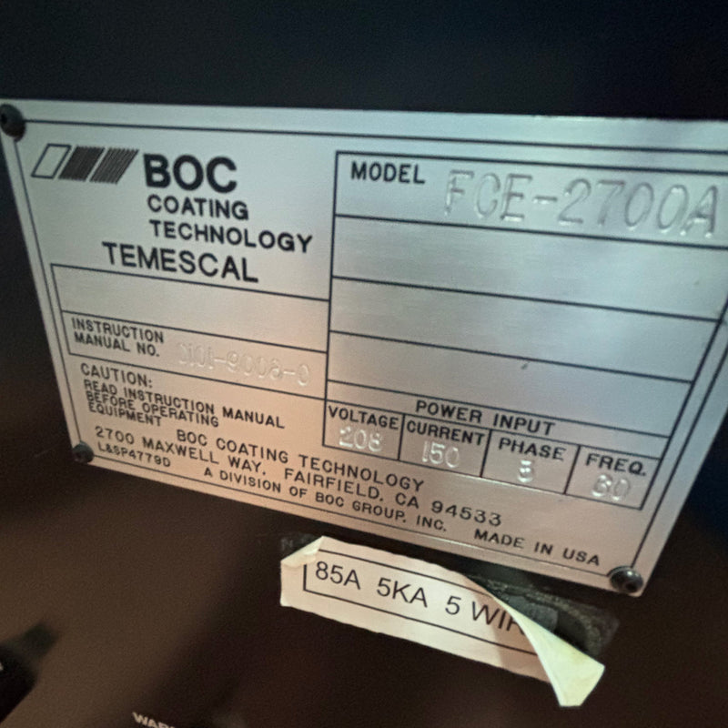 Ferrotec / Temescal FCE 2700 A