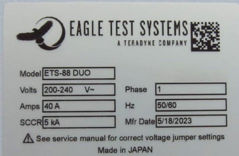 Teradyne / Eagle ETS 88 Duo Tester