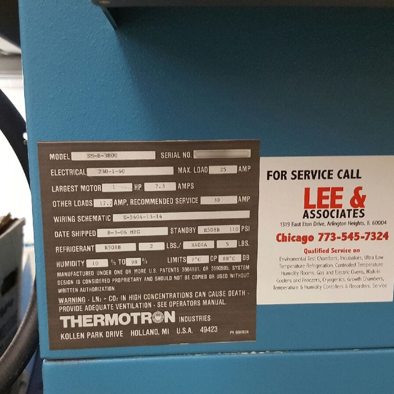 Thermotron SM 8 3800 Thermal Chamber