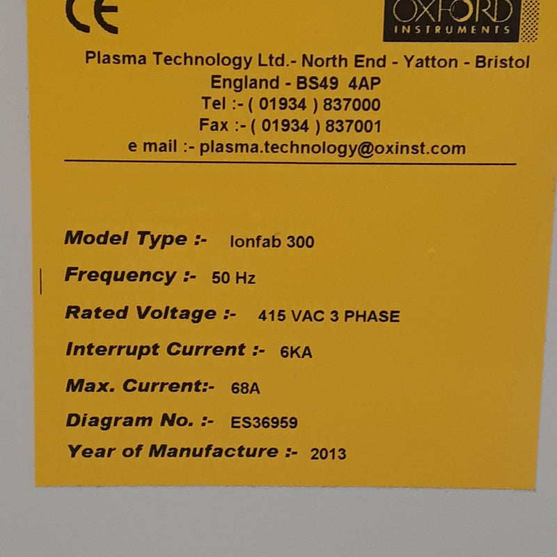 Oxford Ionfab 300 Plus IBD / IBE Tool (Ion Beam Deposition / Ion Beam Etching)