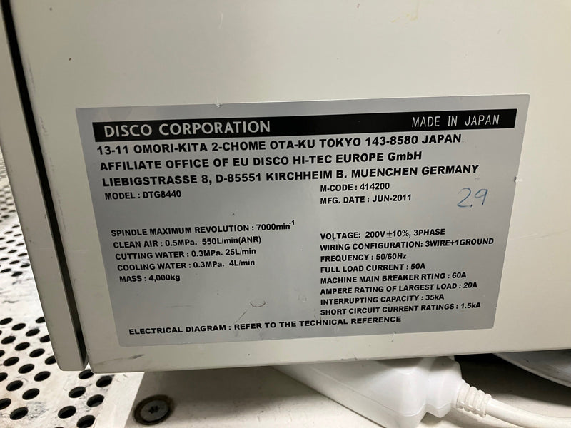 Disco DTG 8440 Grinder