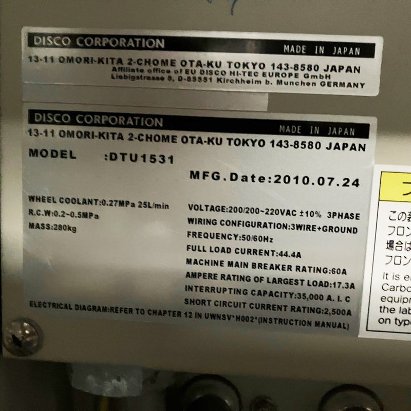 Disco DTG 8440 Grinder